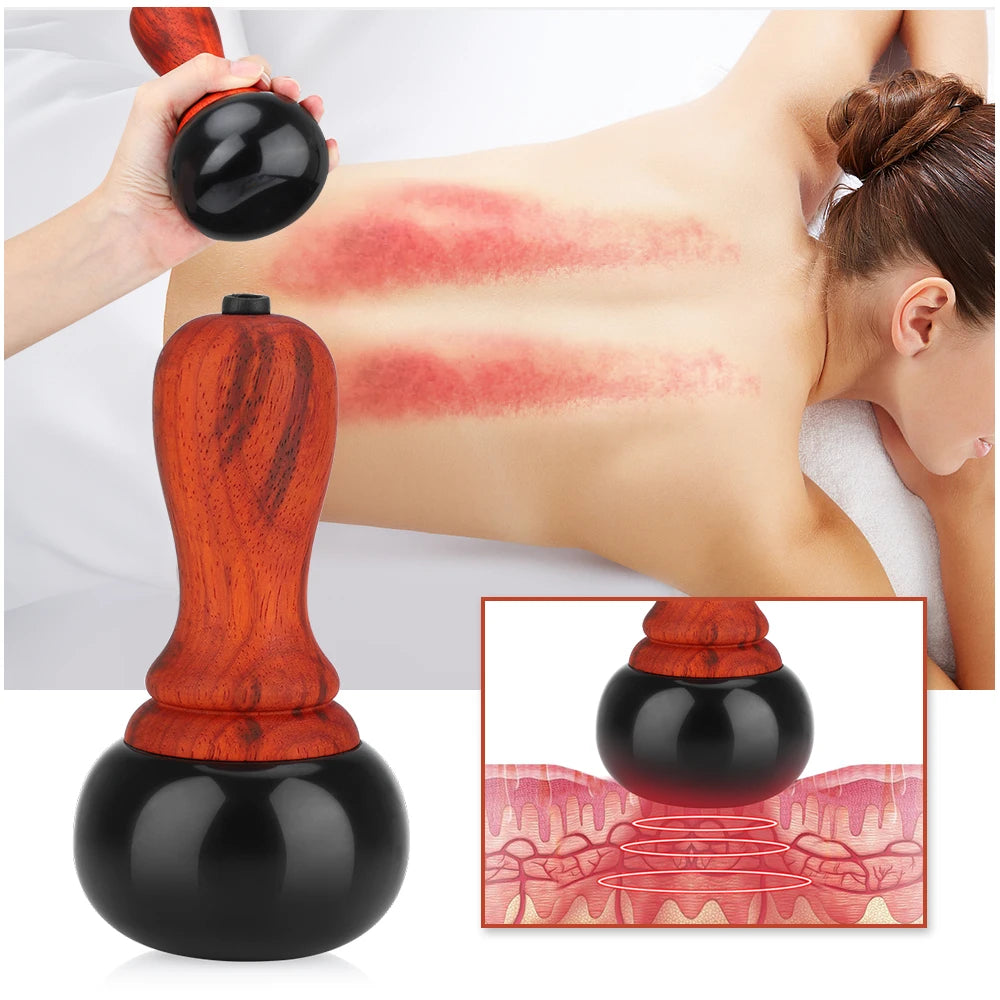 Electric Heated Bianstone Massage Tool for Full Body Relaxation