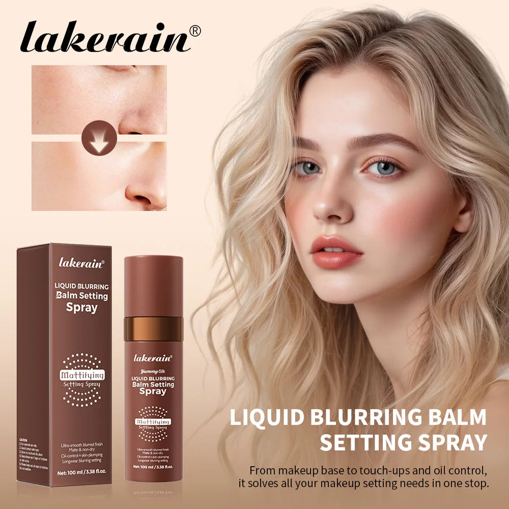 Liquid Blurring Balm Setting Spray for Long-Lasting Matte Makeup Finish - 2