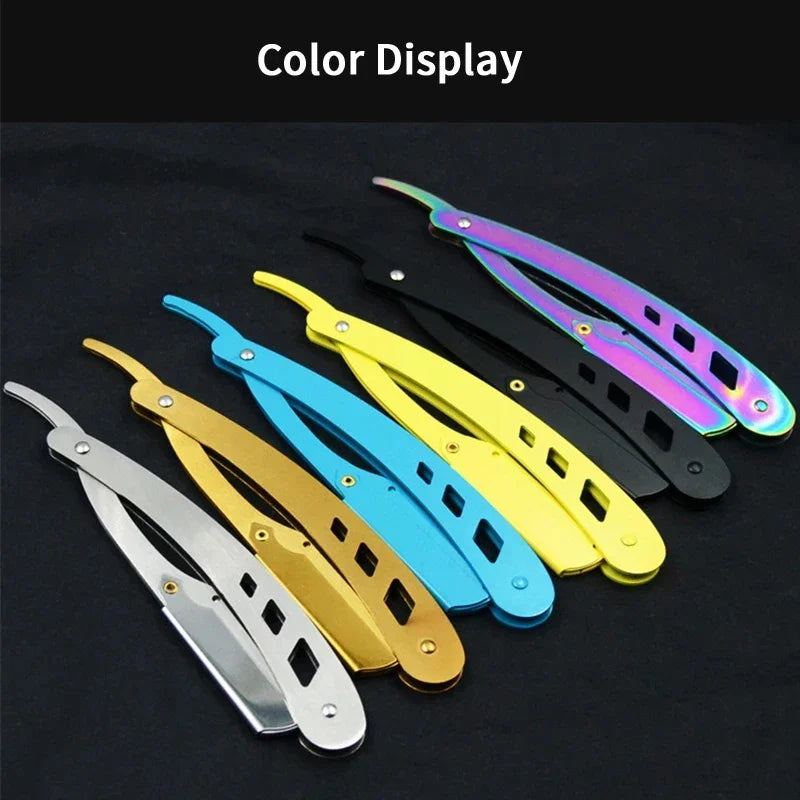 Professional Stainless Steel Folding Straight Razor for Smooth Shaving