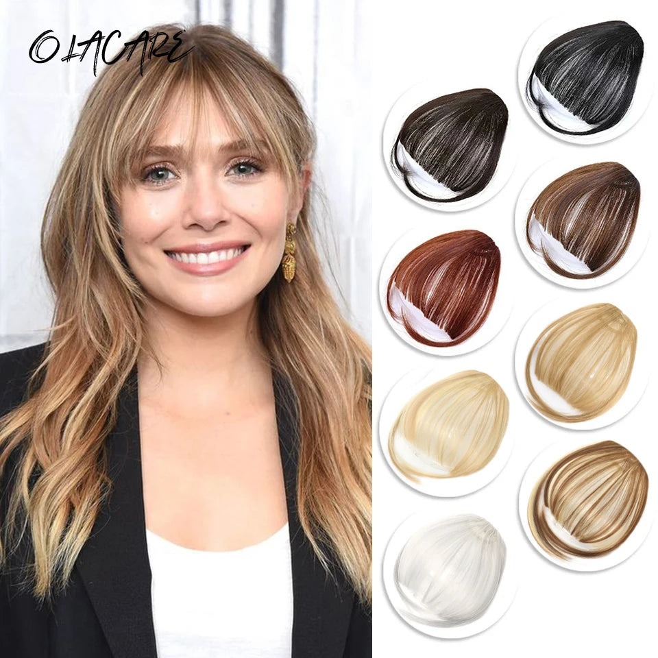 Clip In Air Bangs for Natural Hair Volumizing and Face Framing - 9