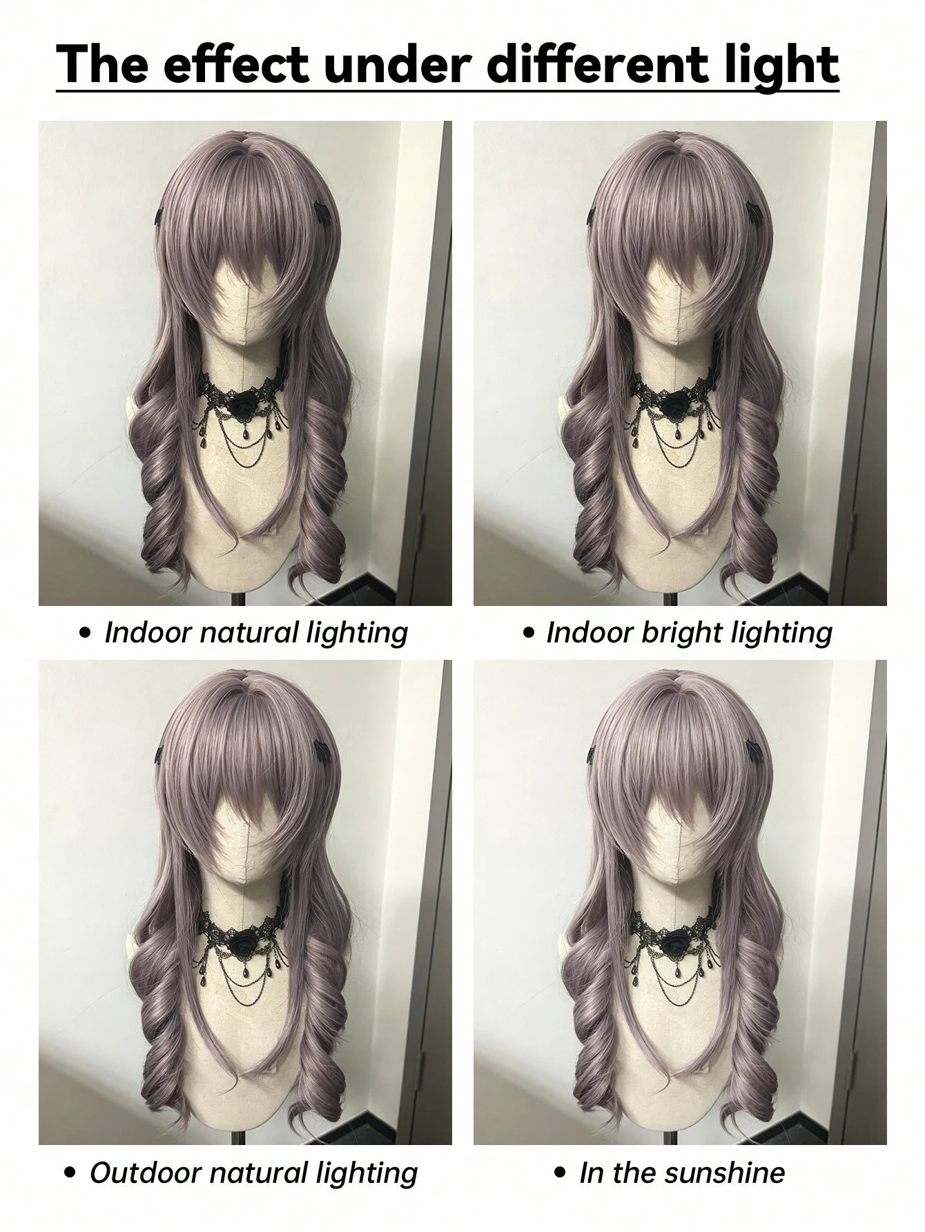 Long Curly Wavy Lolita Cosplay Wig with Ponytails for Halloween Events - 13
