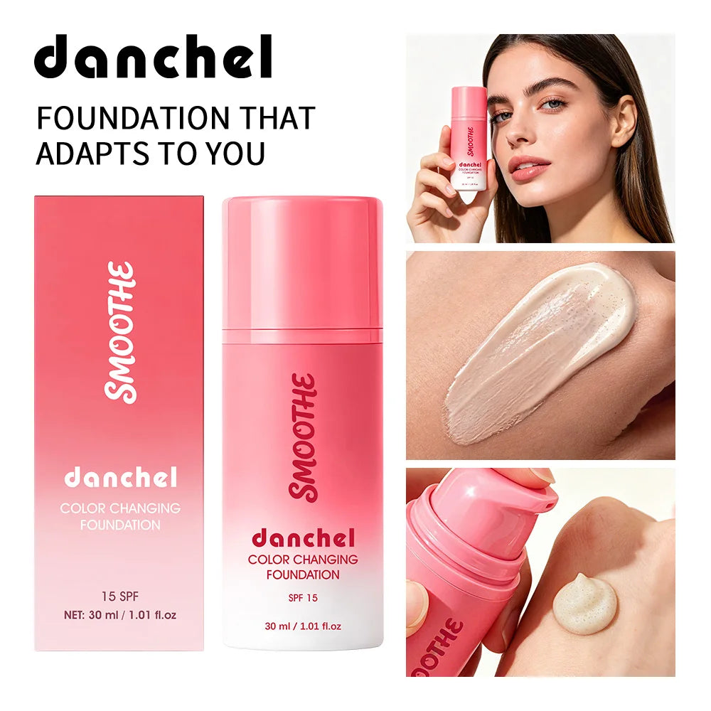 Color-Changing Liquid Foundation for Flawless Skin Tone Matching - 1