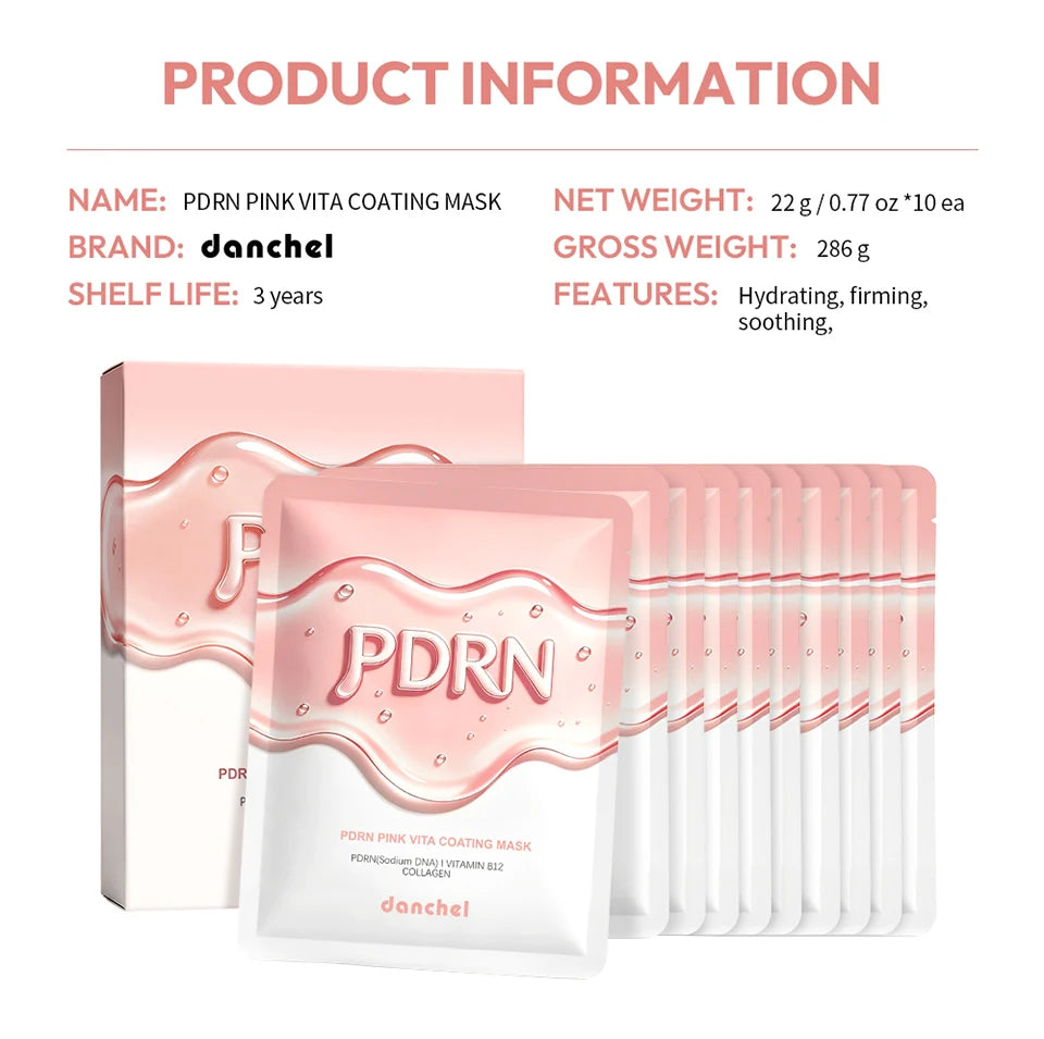 Salmon DNA PDRN Pink Vitamin Hydrating Facial Sheet Mask - 16