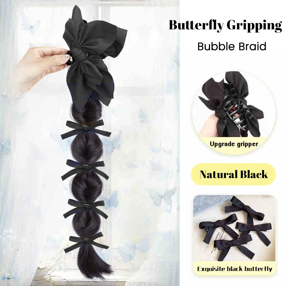 Long Claw Clip-On Braid Ponytail Hair Extension for Daily Styling - 39