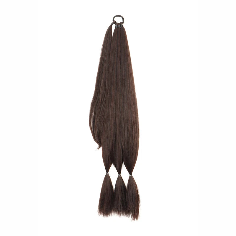 30-Inch Long Braided Ponytail Hair Extension - 8