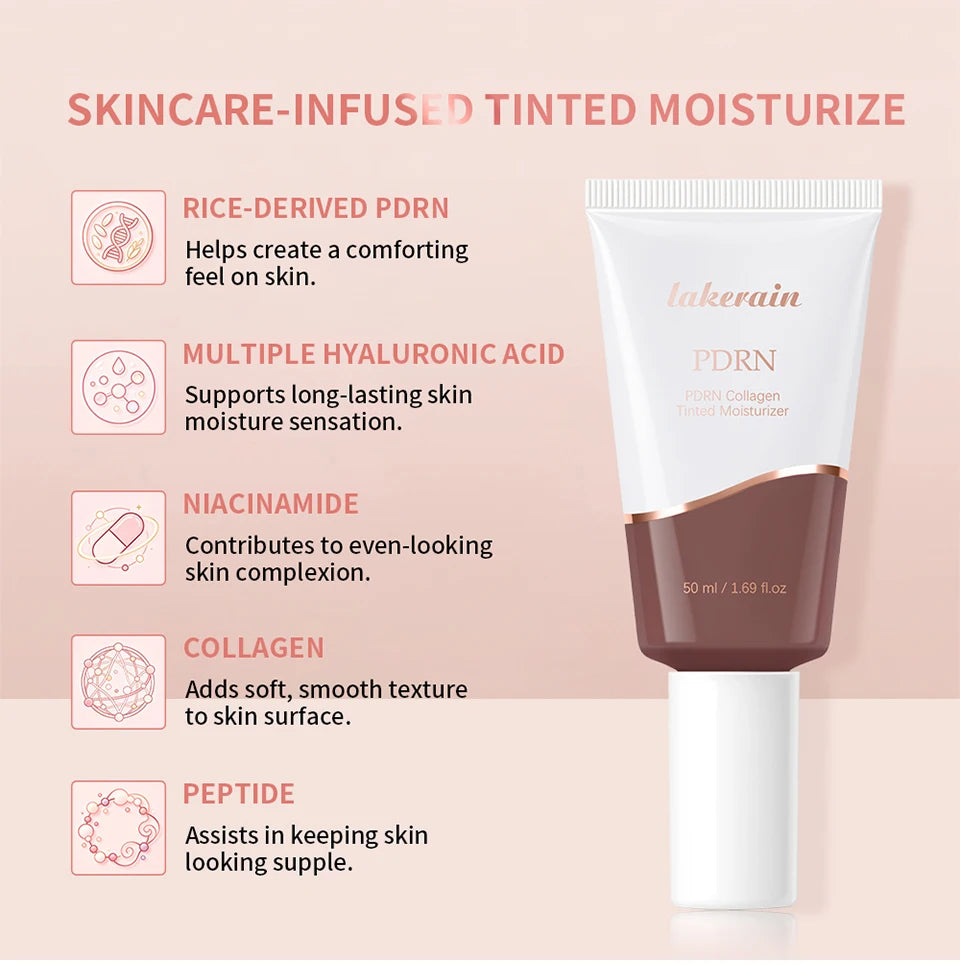PDRN Collagen Tinted Moisturizer for All-Day Radiant Skin and Coverage - 13