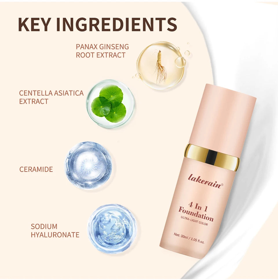 Color-Adjusting 4-in-1 Moisturizing Foundation with SPF 30 Sun Protection - 12