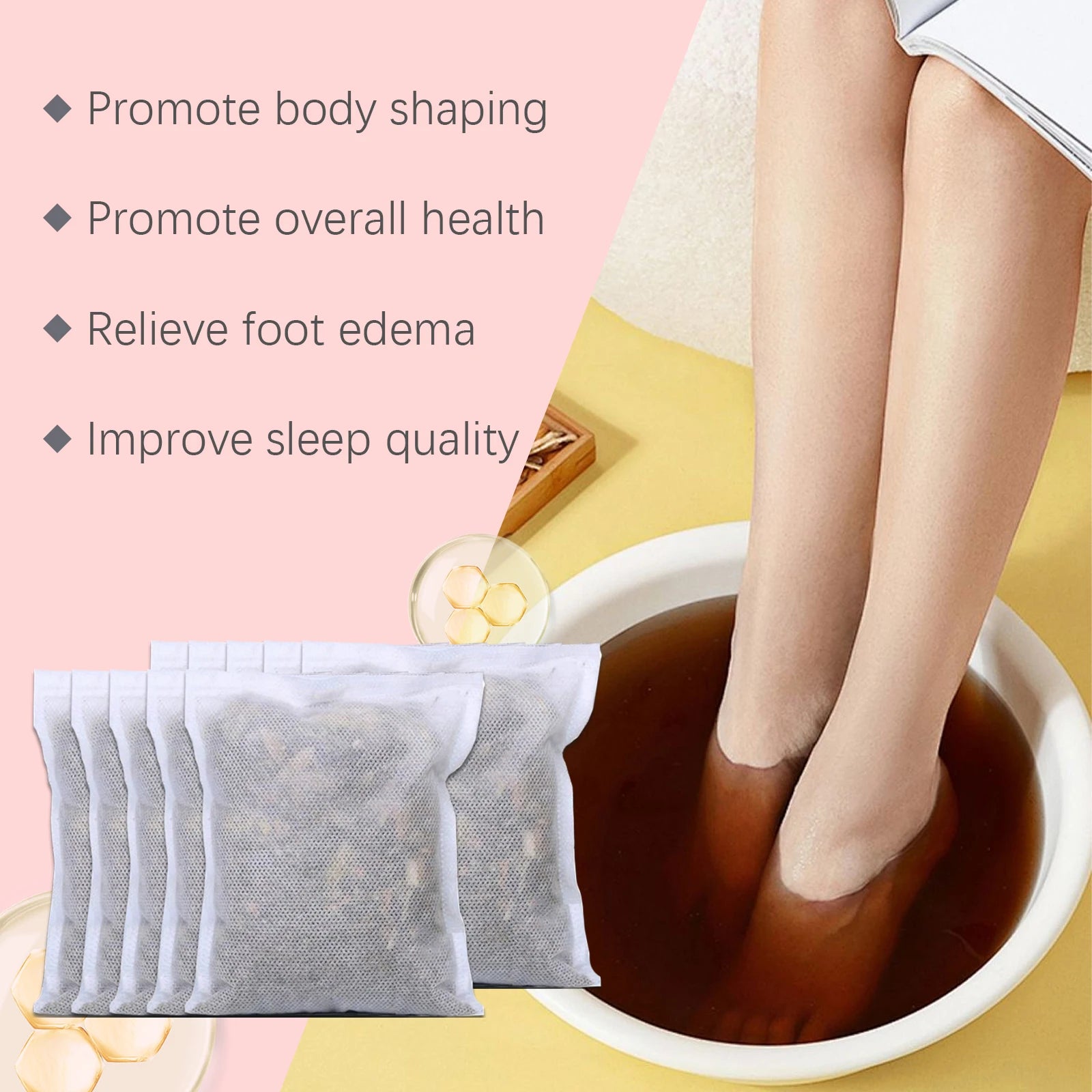Herbal Mugwort Foot Bath Soak for Relaxation and Sleep Support - 10