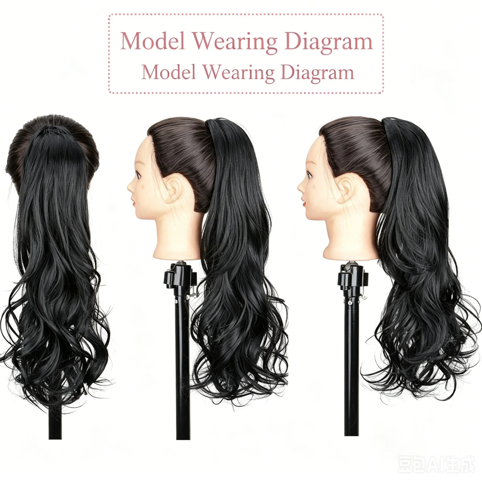 22-Inch Wavy Drawstring Ponytail Extension - 12