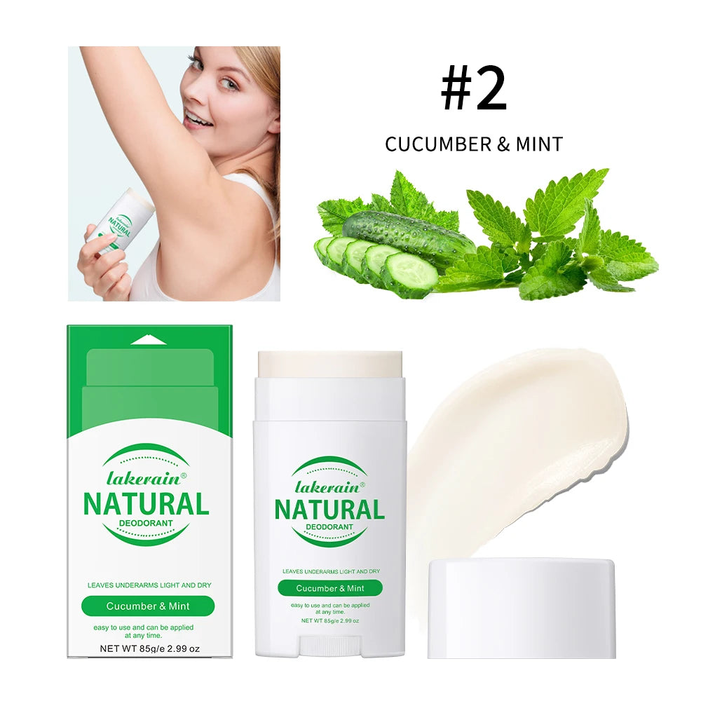 Natural Long-Lasting Solid Deodorant Stick for Fresh Underarm Care