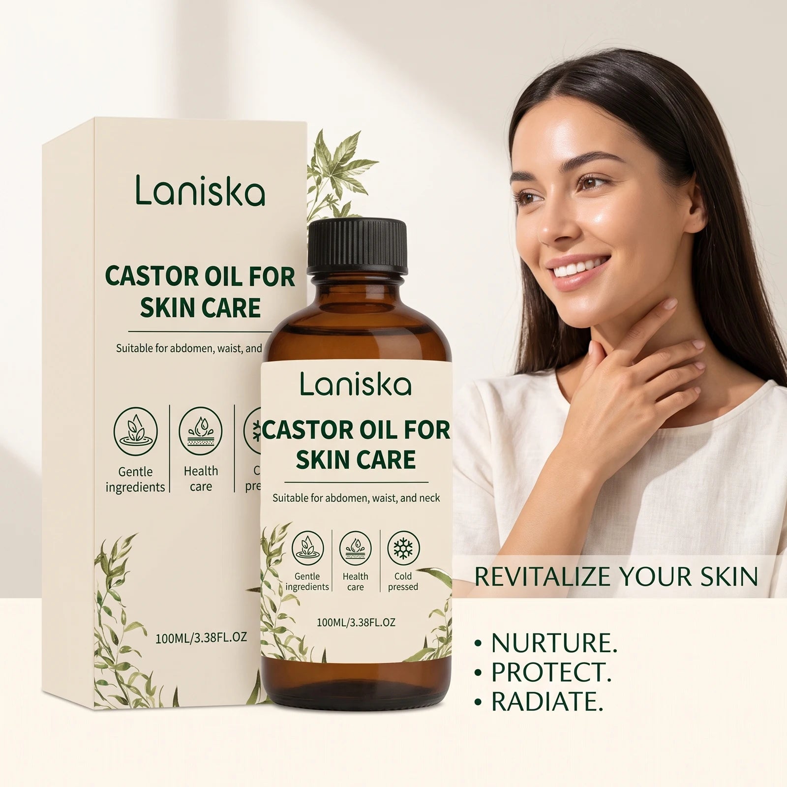 Cold Pressed Castor Oil for Skin Hydration and Body Massage - 3
