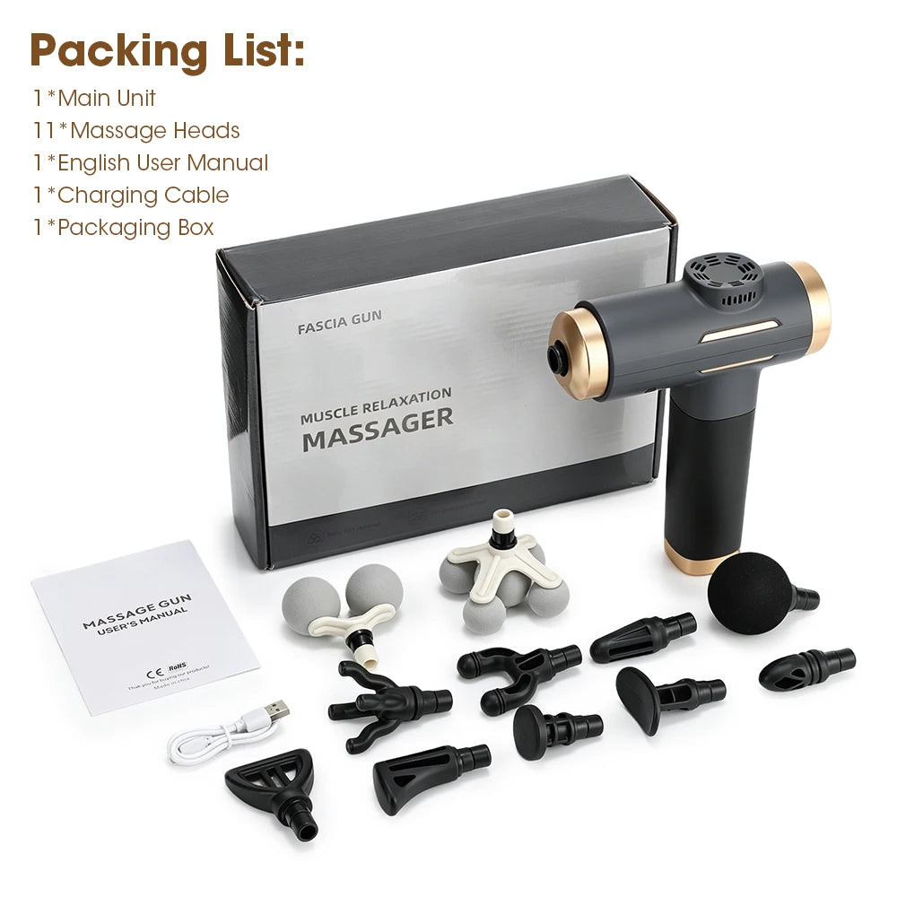 Professional Deep Tissue Percussion Massage Gun for Muscle Recovery