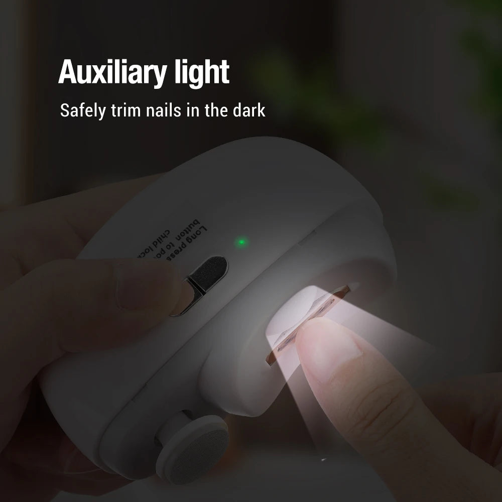 Electric Automatic Nail Clipper and Polisher for Safe Home Nail Care