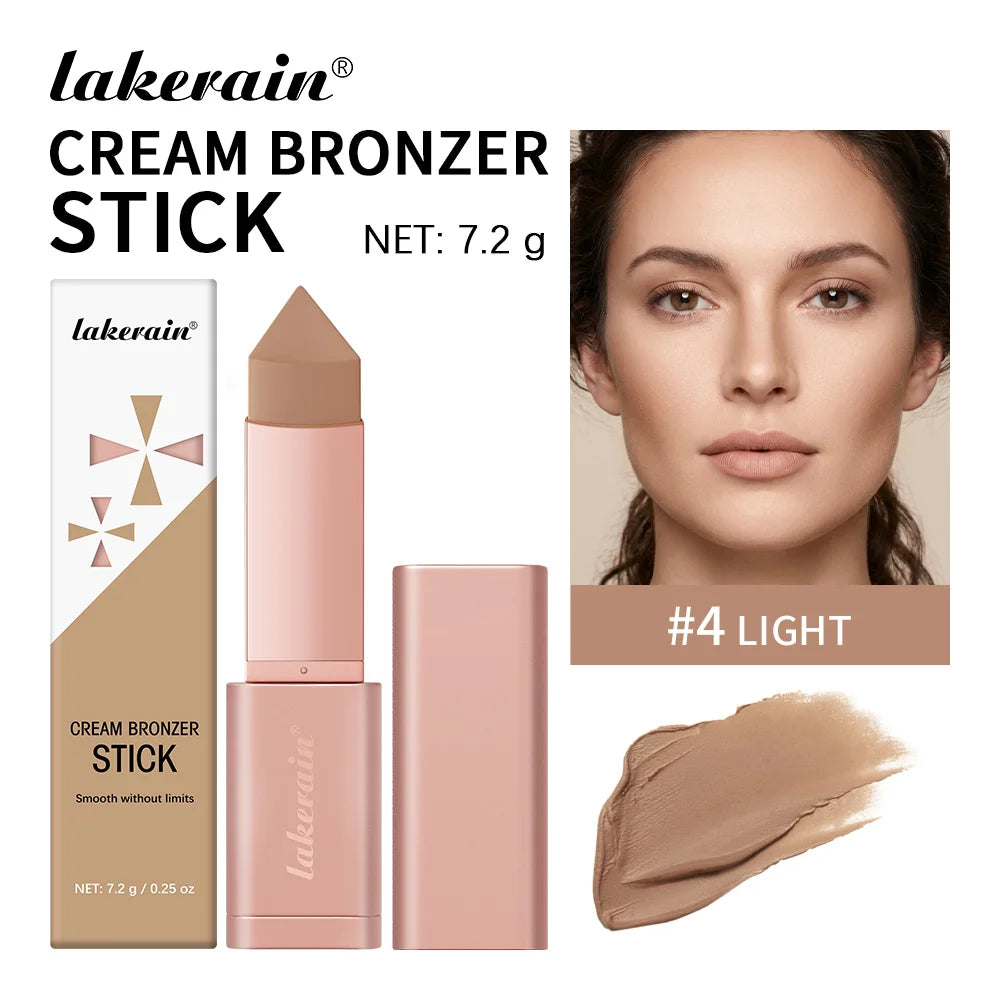2-in-1 Cream Bronzer and Contour Stick for Sculpted Face Makeup - 23