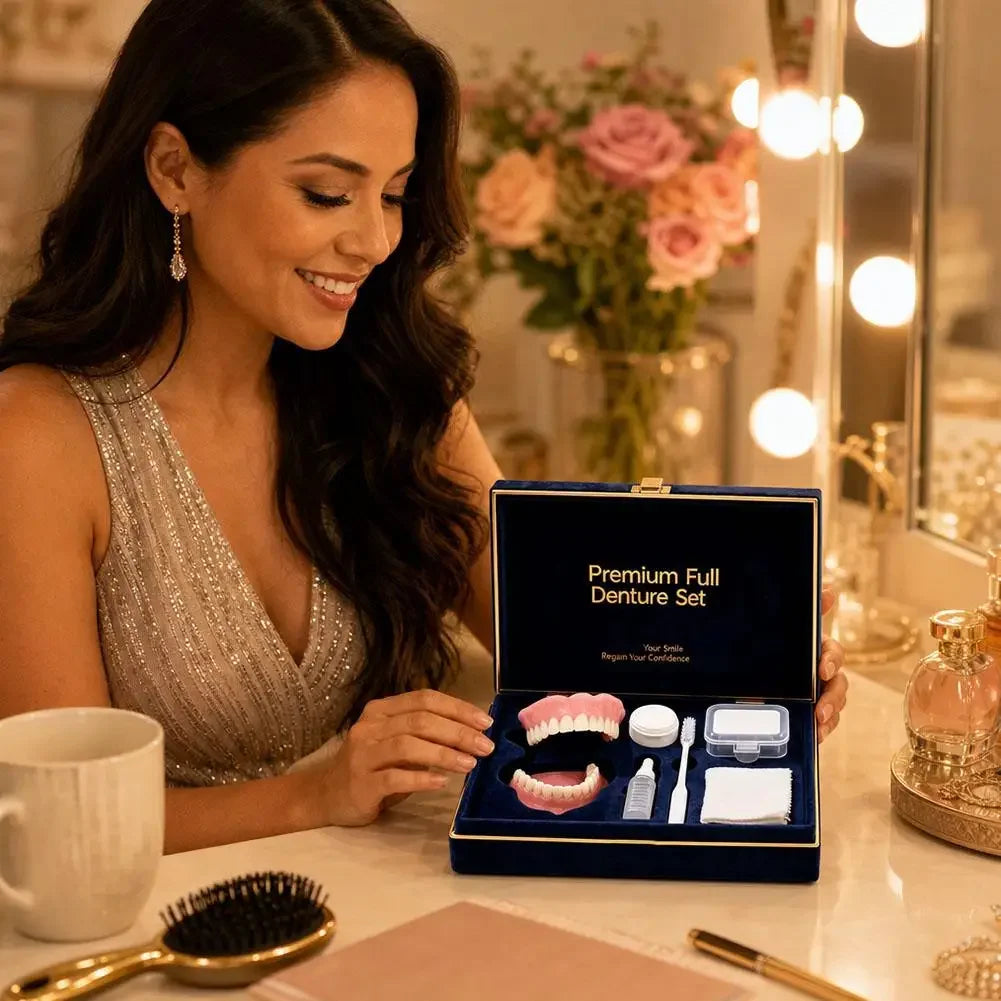 Instant Smile Full Mouth Denture Set for Men and Women - 14