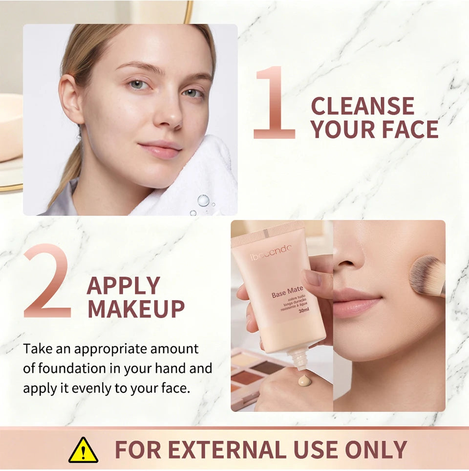 Waterproof Matte Liquid Foundation for Flawless Long-Lasting Natural Coverage