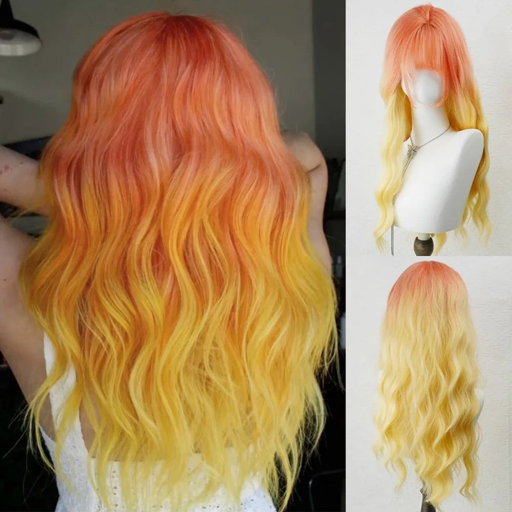 Long Wavy Synthetic Cosplay Wig for Women - 58
