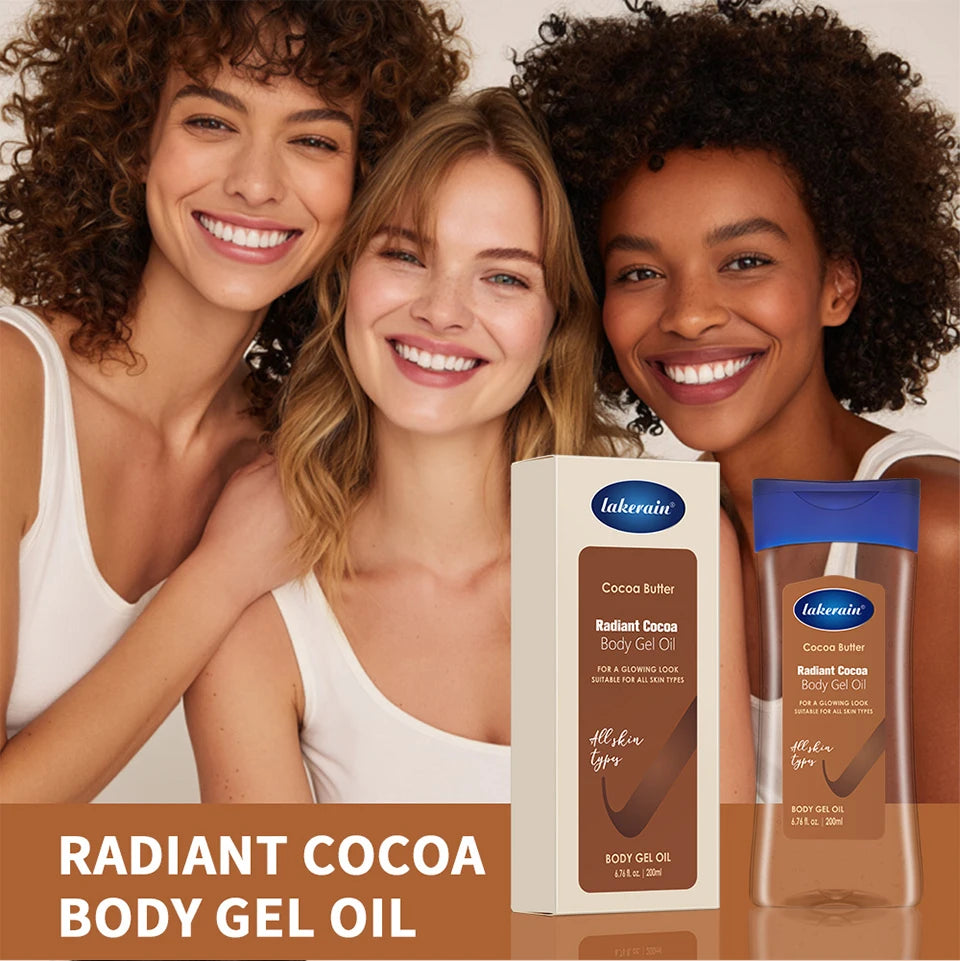 Radiant Cocoa Butter Body Gel Oil for Deep Hydration and Glowing Skin - 9