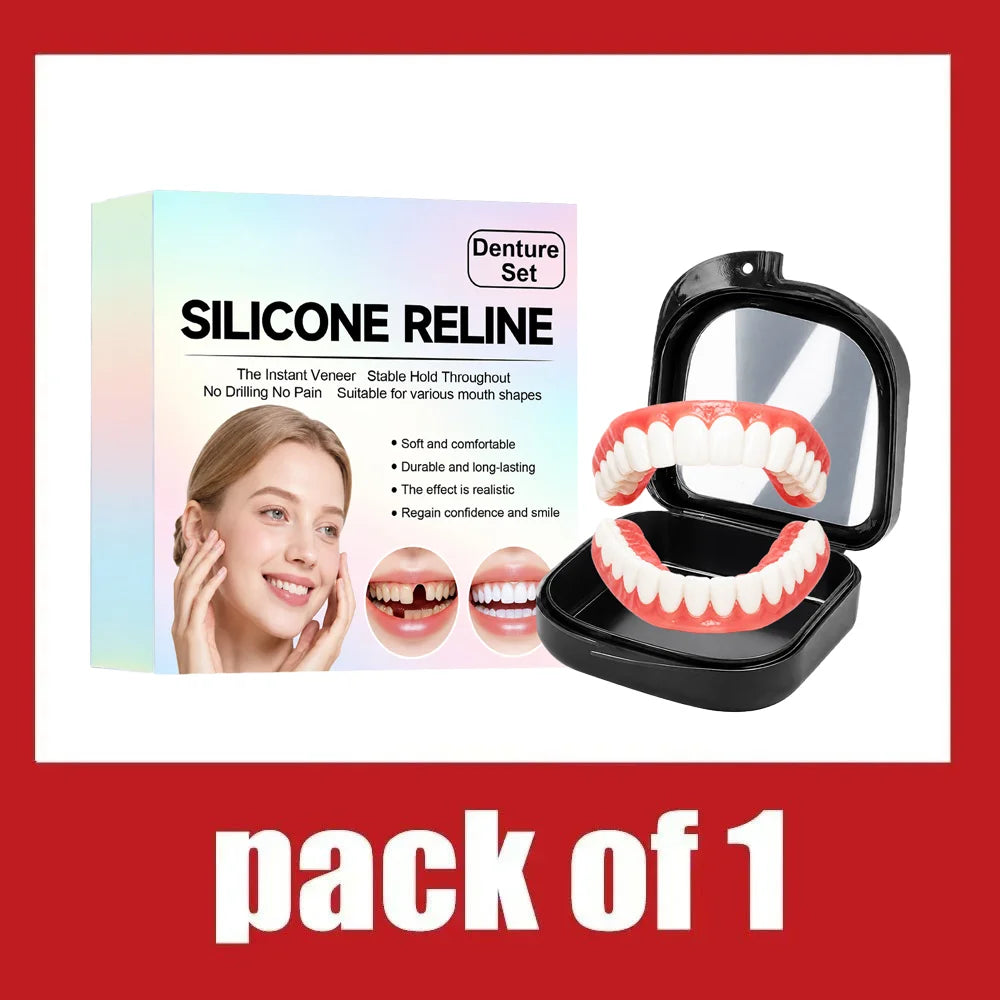 Comfort Fit Silicone Dentures for Instant Natural Smile and Oral Confidence