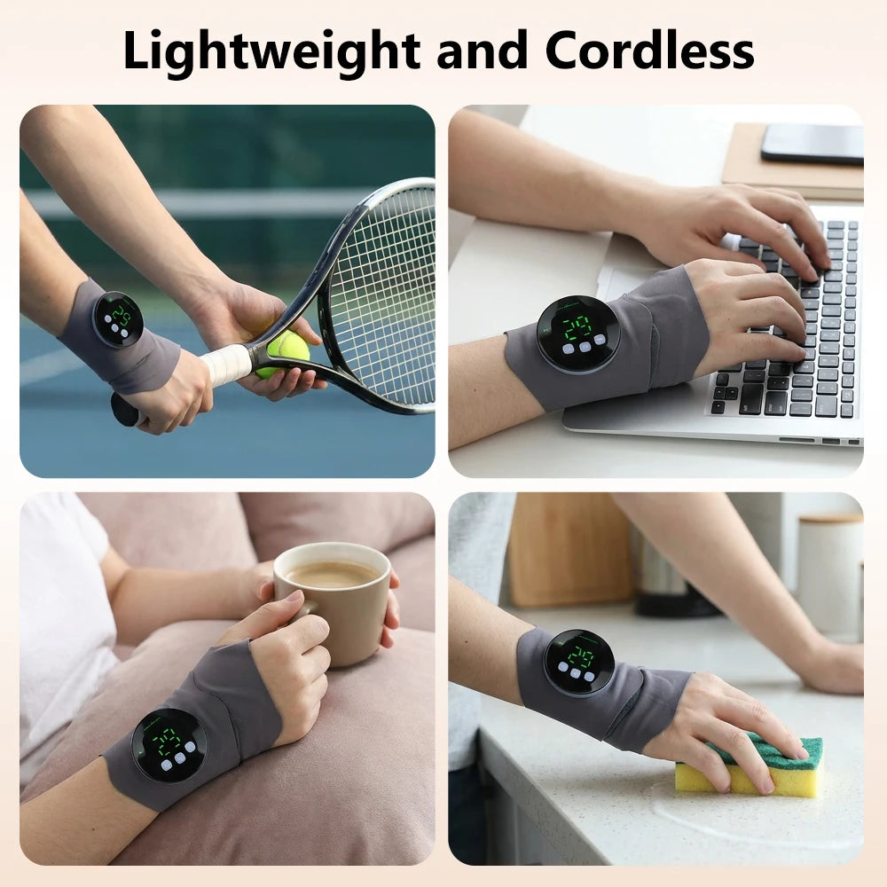 Electric Microcurrent Wrist Massager for Pain Relief and Support