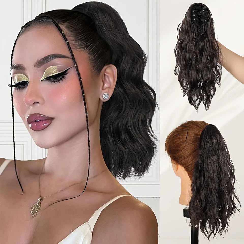 Wavy Claw Clip Ponytail Hair Extension for Daily Wear - 6