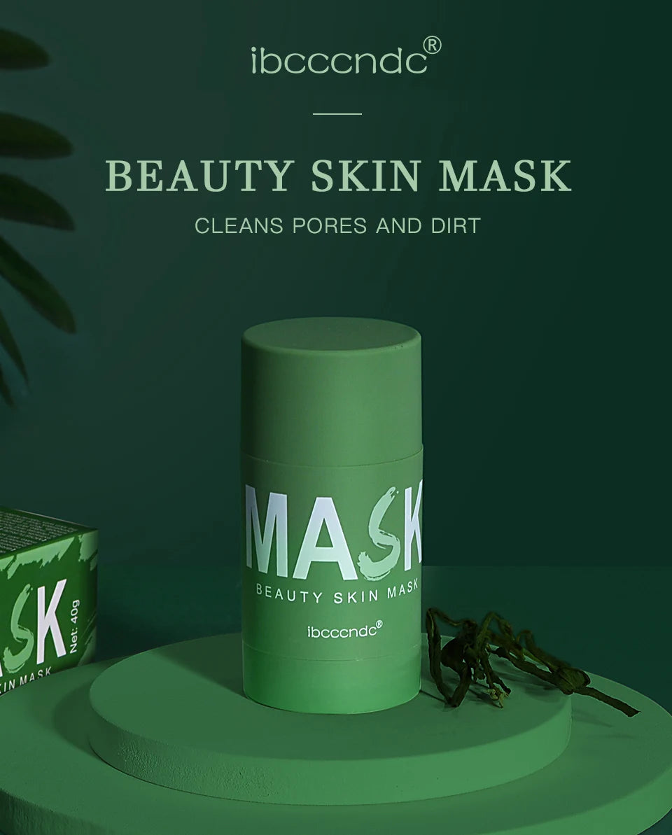 Green Tea Deep Cleansing Clay Face Mask Stick for Blackhead Removal - 7