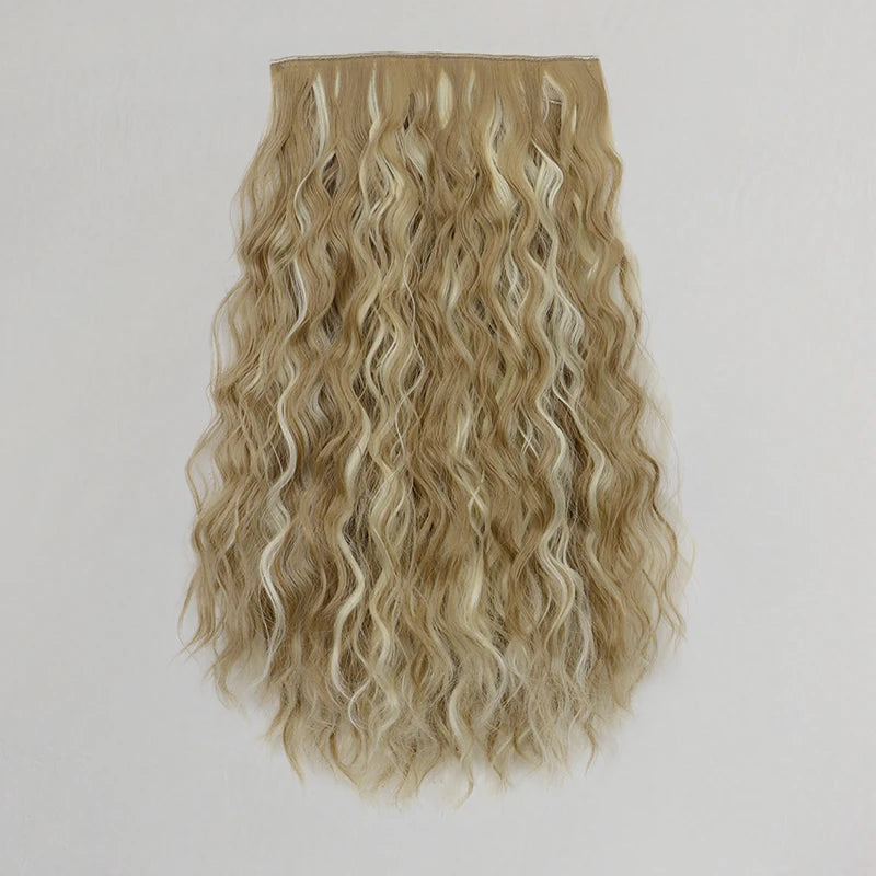 18-Inch Wavy Curly One-Piece Clip-In Hair Extension