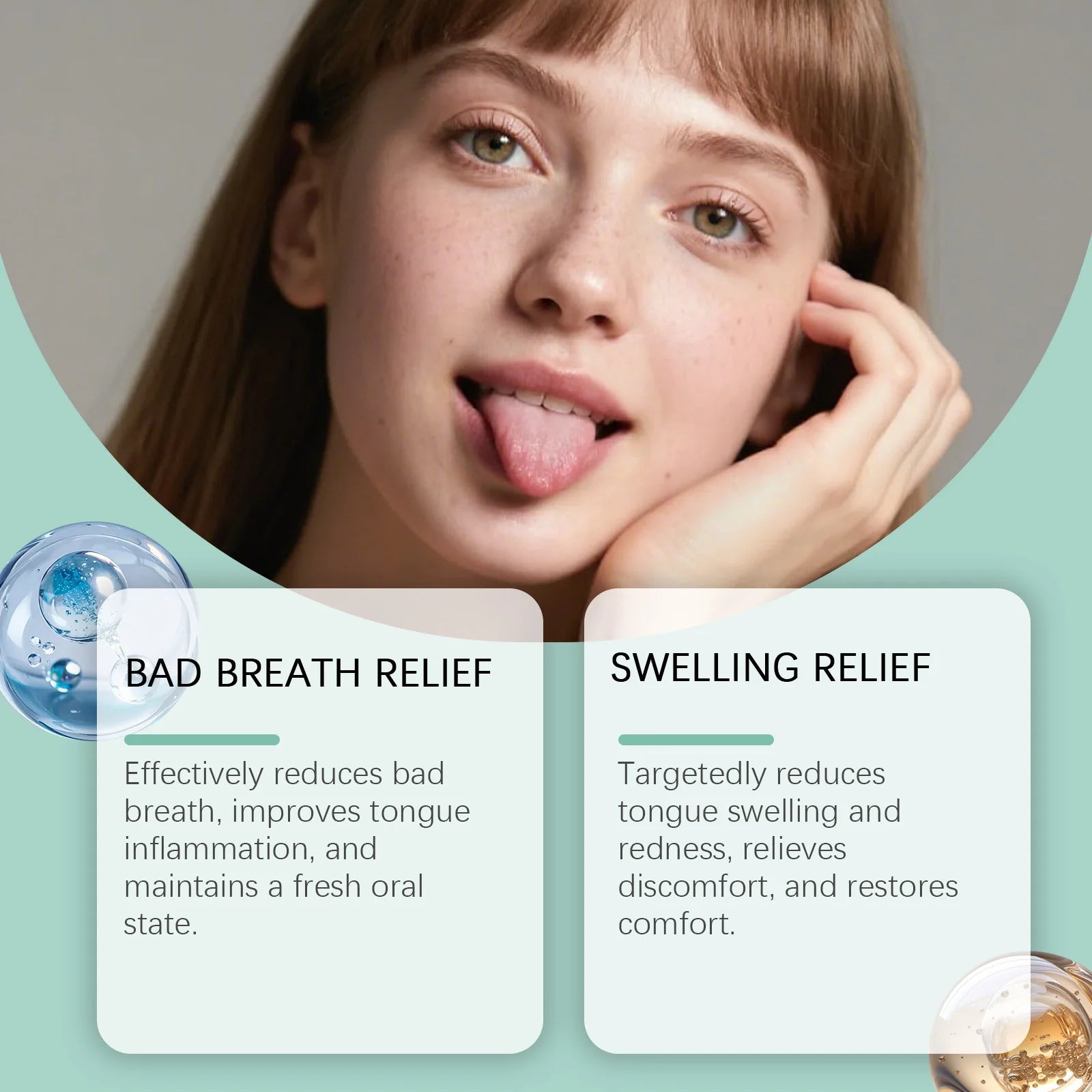Refreshing Tongue Repair Spray for Oral Hygiene and Bad Breath Relief - 8