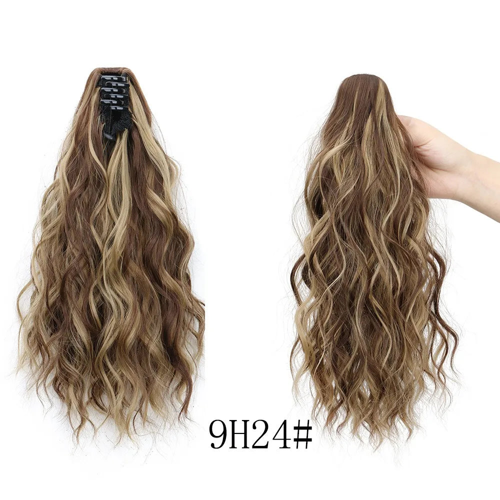Curly Claw Clip Ponytail Extension for Instant Volume and Length - 9