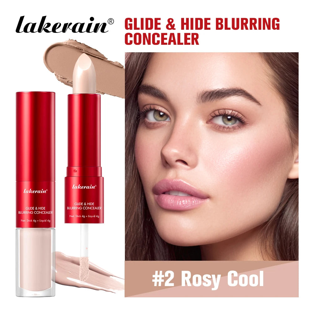 2-in-1 Blurring Concealer and Liquid Foundation for Flawless Full Coverage - 23