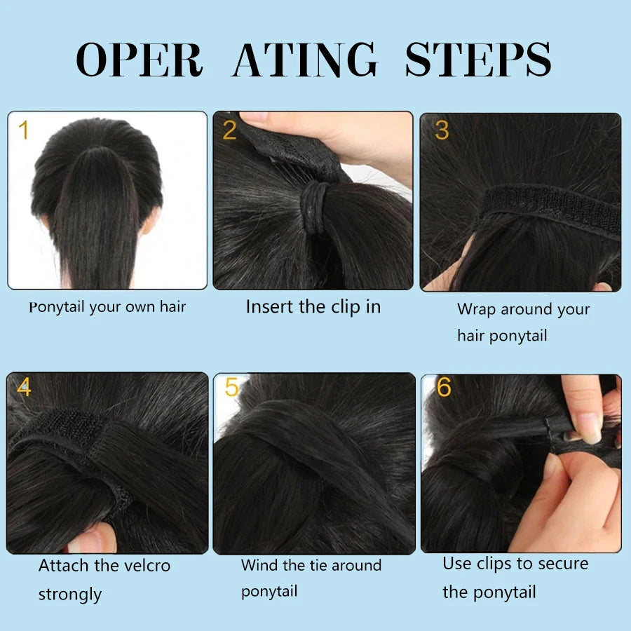22-Inch Kinky Curly Drawstring Ponytail Extension - 11