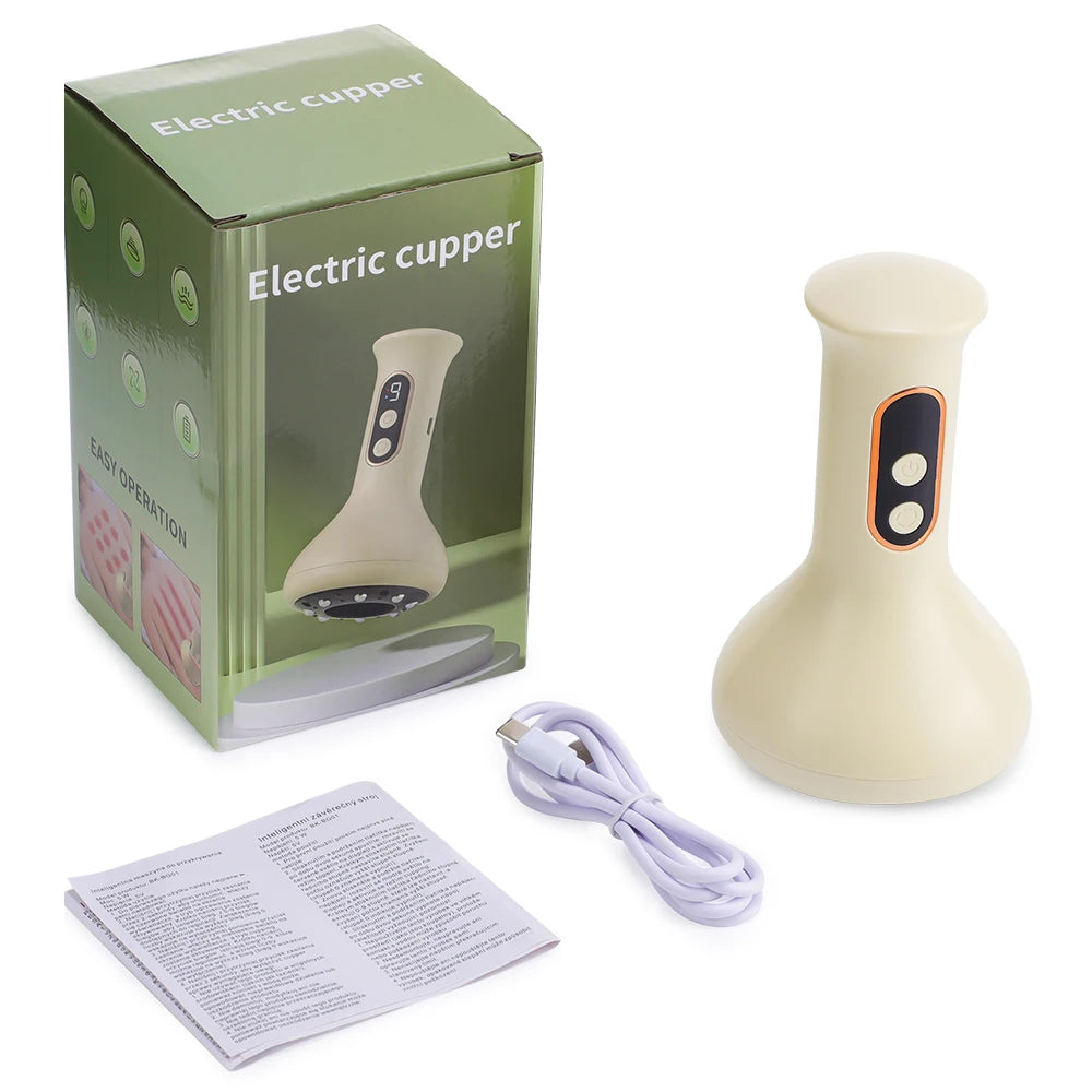 Electric Cupping and Gua Sha Massage Tool for Pain Relief and Recovery