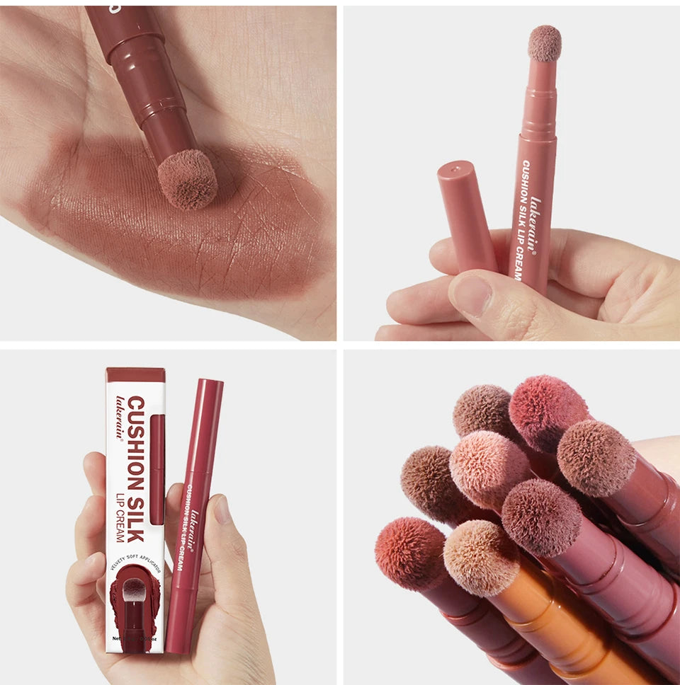 Cushion Silk Lip Cream and Blush for Long-Lasting Matte Makeup Finish - 21