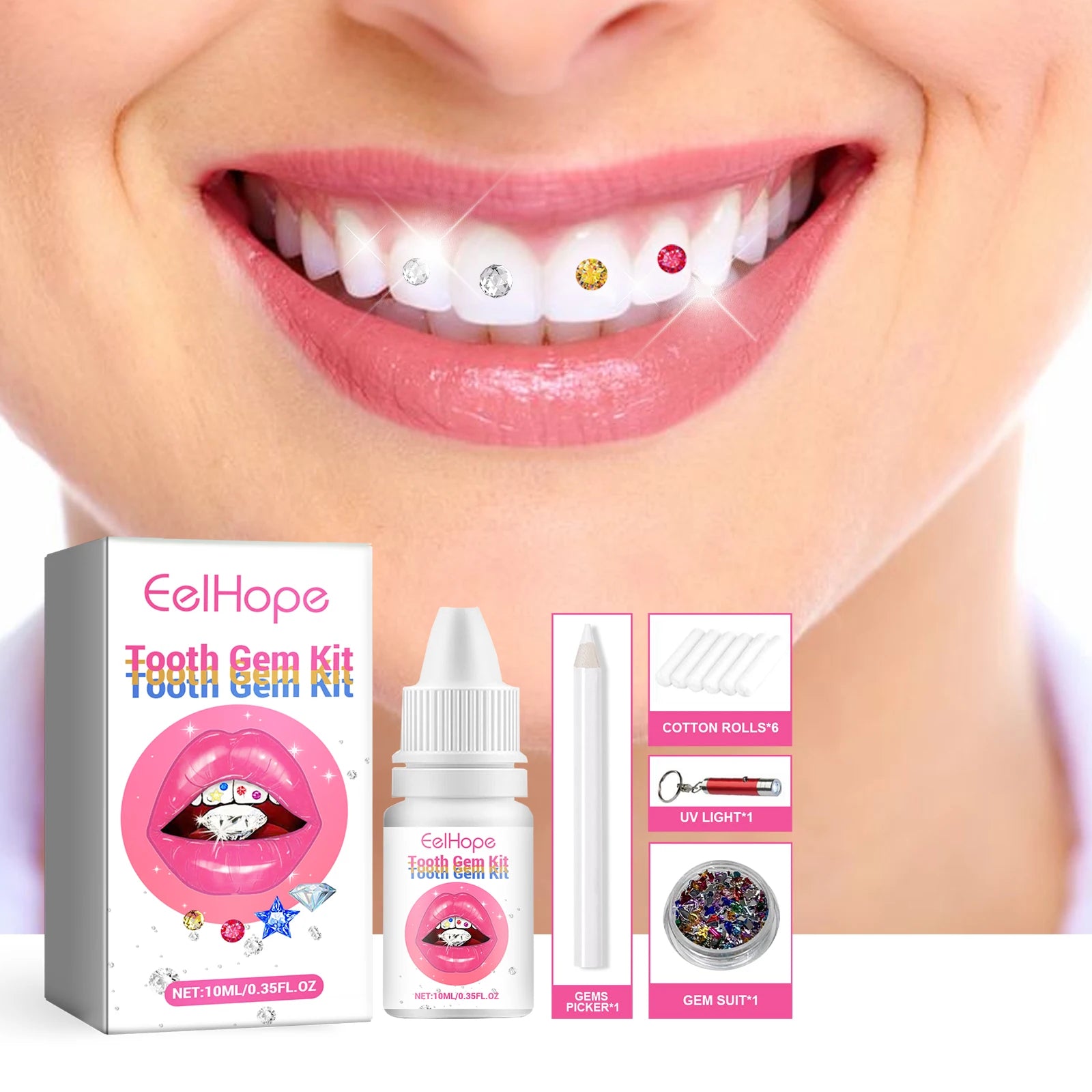 Professional DIY Tooth Gem Kit for Sparkling Dental Jewelry Decoration - 2