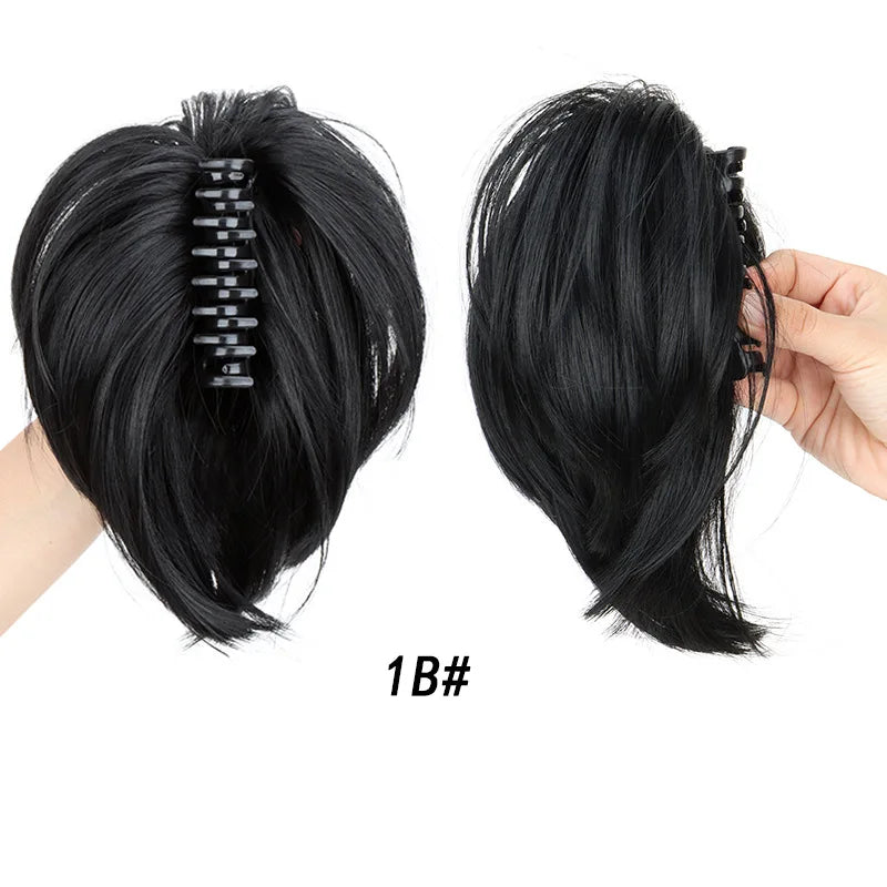 Messy Bun Claw Clip Hair Extension for Quick and Natural Updo Hairstyles - 17