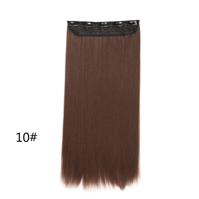Seamless Straight Clip-In Hair Extensions for Instant Length - 35