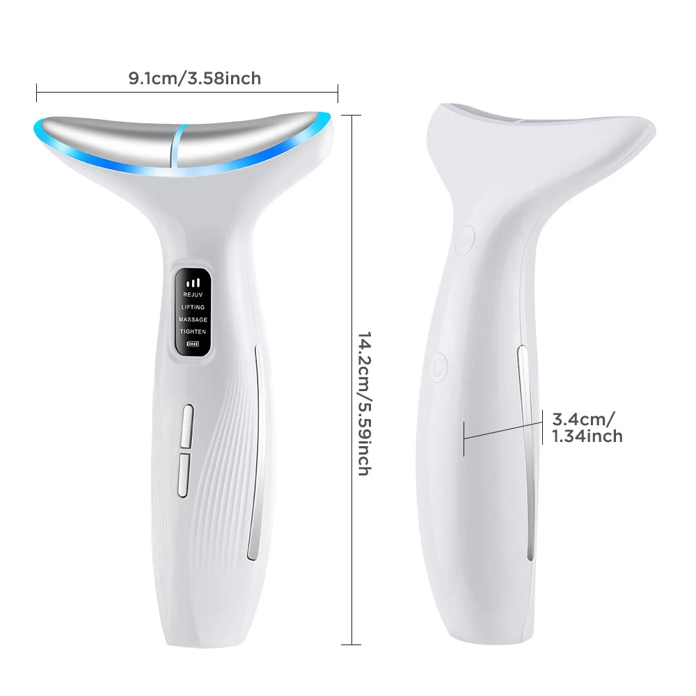 LED Facial and Neck Skin Tightening and Rejuvenation Massager - 24