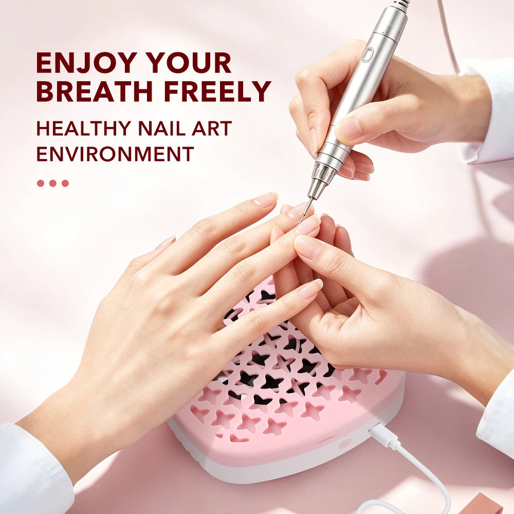 USB Powered Nail Dust Collector for Gel Manicure and Salon Use