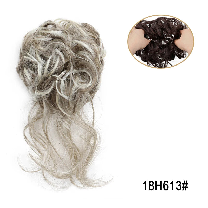 Messy Bun Hairpiece Scrunchie for Easy Elegant Hairstyles - 9