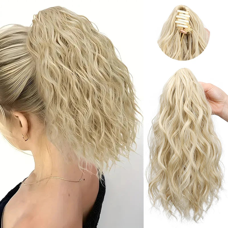 Curly Claw Clip Ponytail Hair Extension for Women