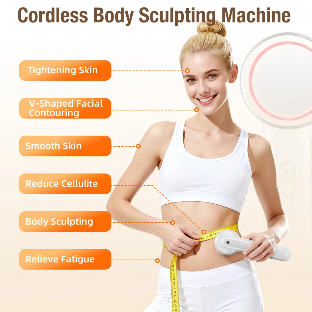 Ultrasonic EMS Body Slimming and Facial Lifting Beauty Massager Device - 6
