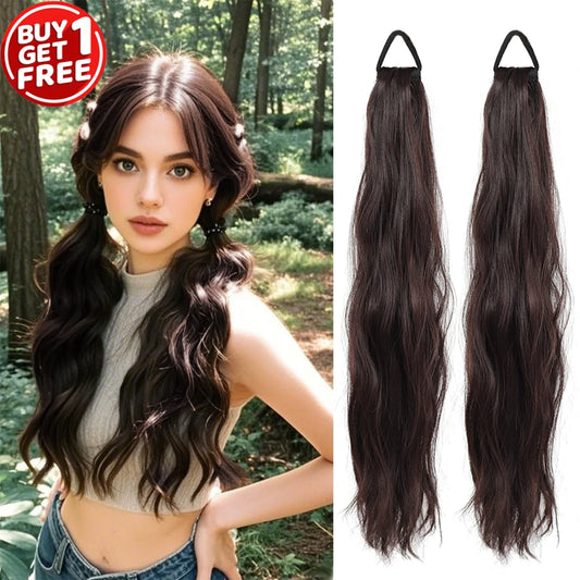 Curly Synthetic Ponytail Extension with Elastic Hair Tie