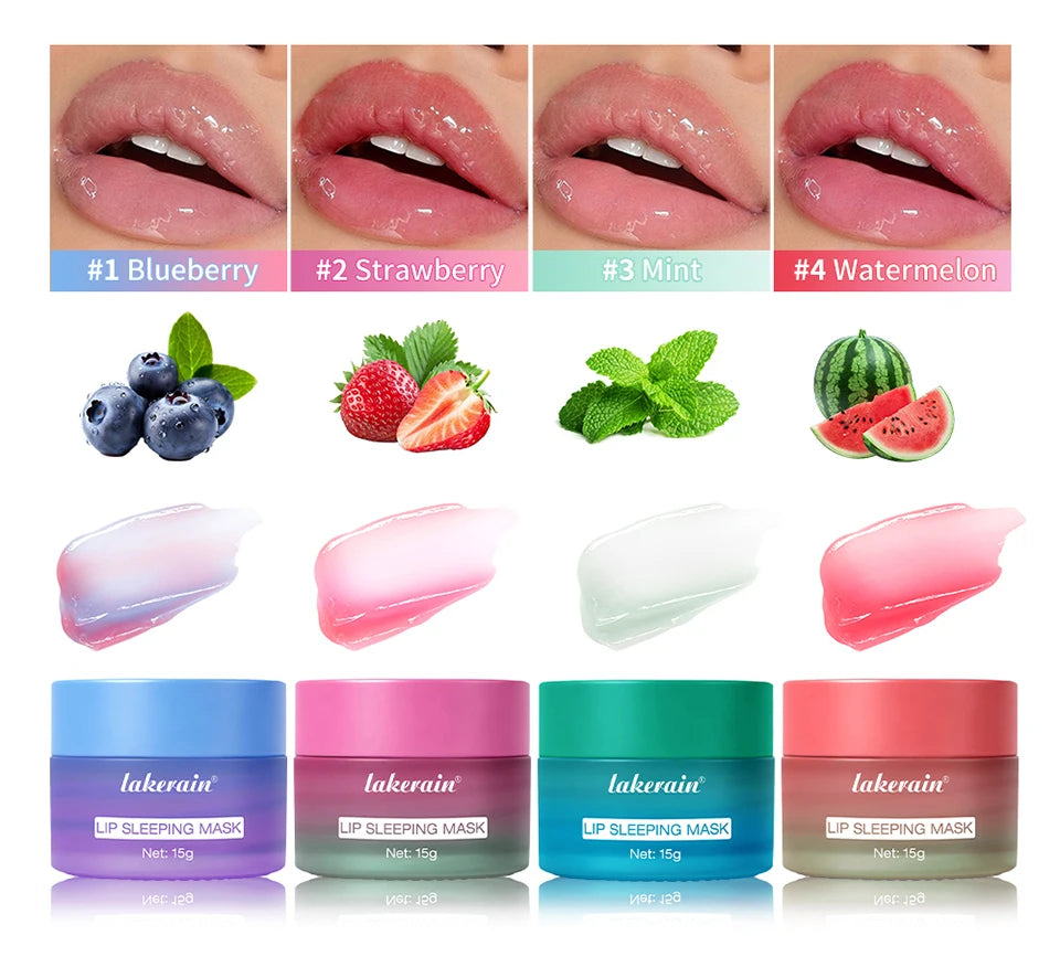 Dual-Color Hydrating Lip Sleeping Mask for Dry and Cracked Lips