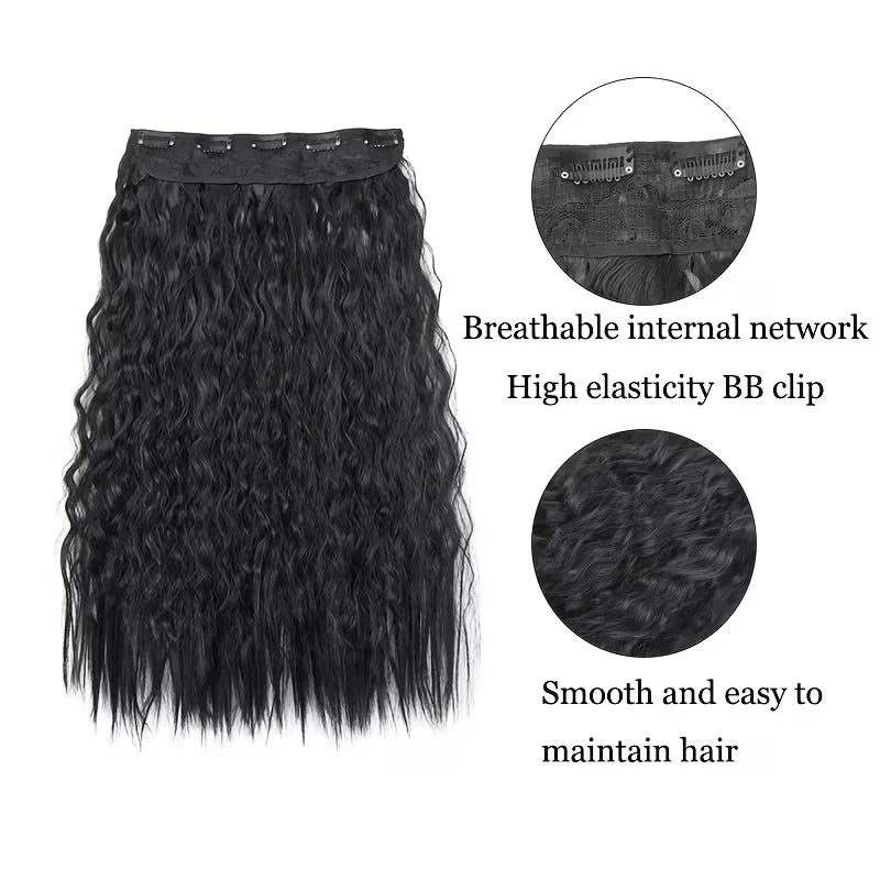 24-Inch Kinky Curly Clip-In Hair Extensions
