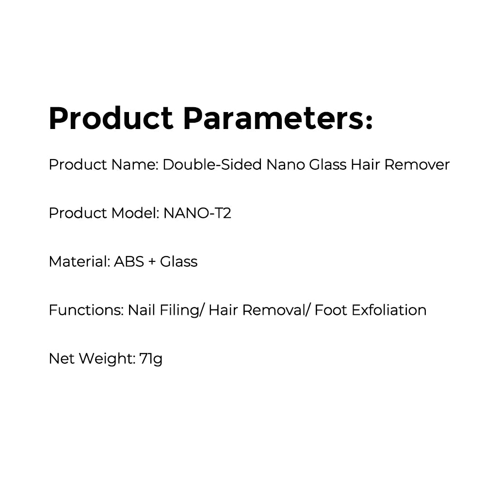 Painless Nano Glass Hair Remover and Exfoliation Tool for Smooth Skin