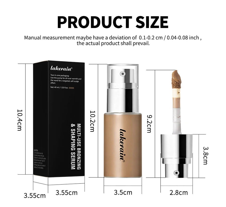 Hydrating Bronzing and Shaping Serum for Natural Face Contouring