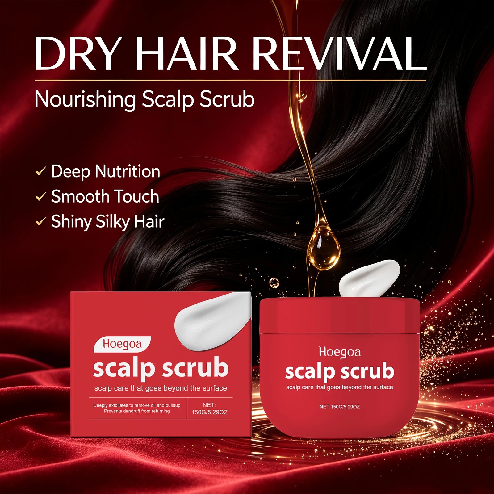 Deep Cleansing Scalp Exfoliator for Dandruff Relief and Oil Control - 4