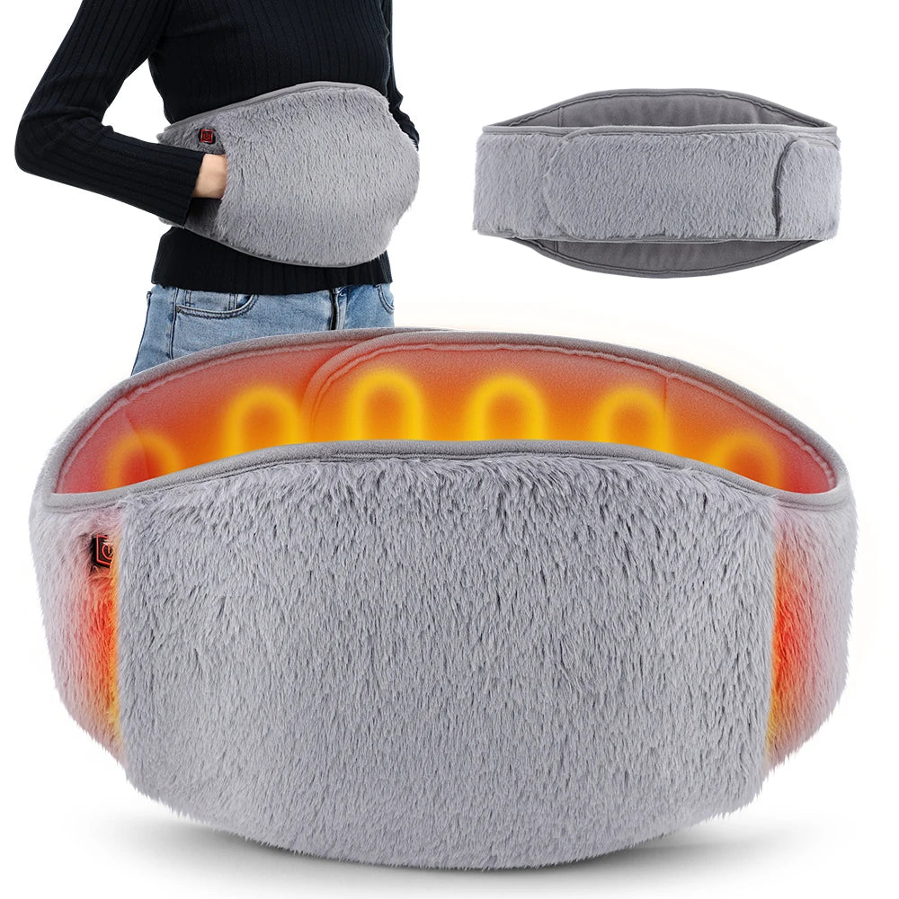 Electric Heated Waist Warmer Belt for Menstrual Cramp Pain Relief - 7