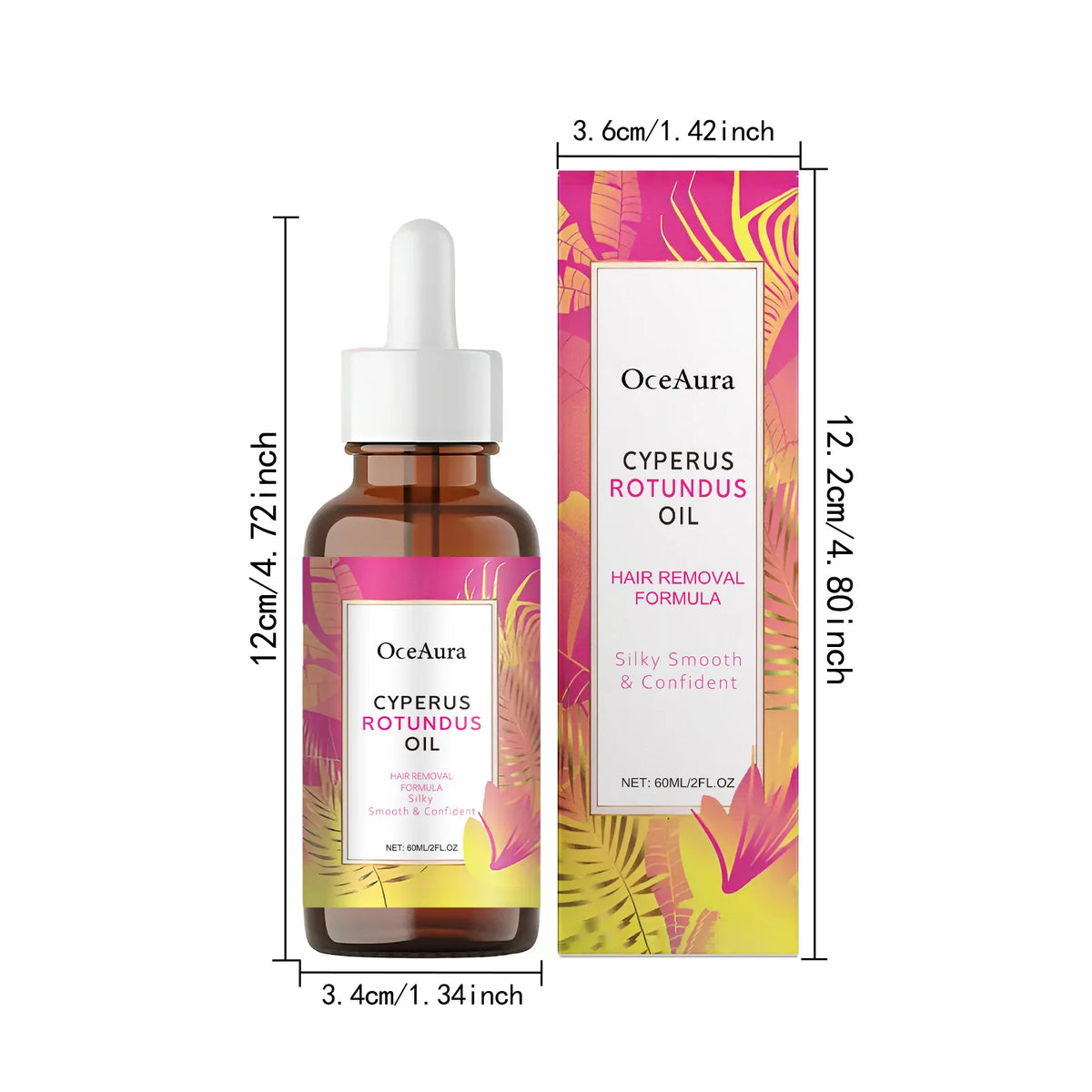 Gentle Hair Removal Cream and Soothing Oil for Sensitive Skin