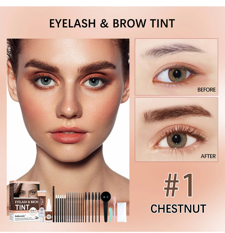 Professional Eyelash and Eyebrow Tinting Kit for Long Lasting Color - 11